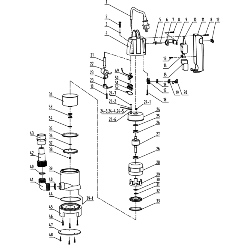 Насос дренажный НПГ-Т7-400