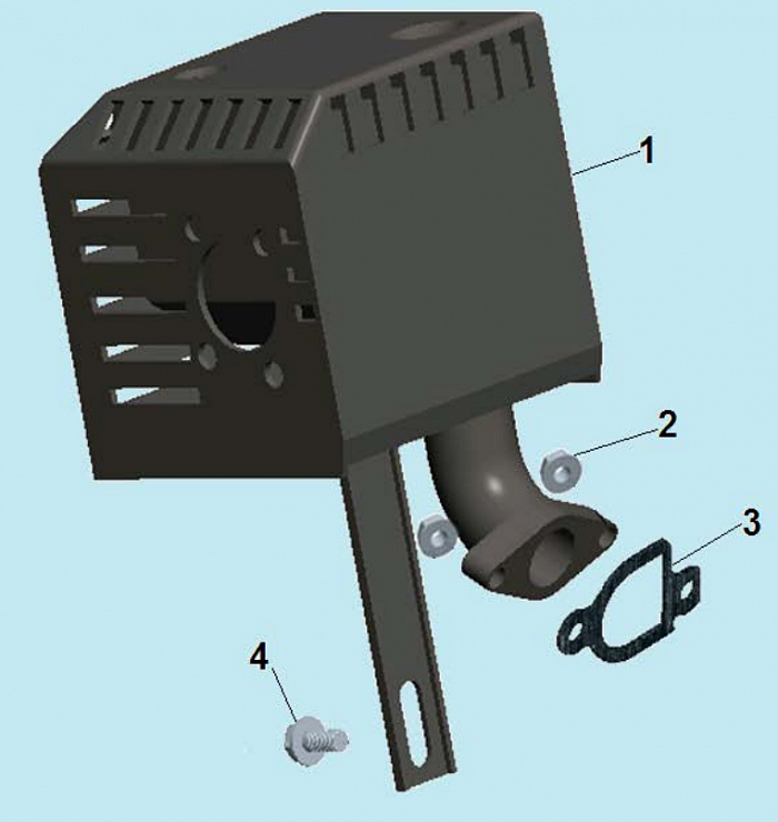 12 ГЛУШИТЕЛЬ МОТОПОМПА CHAMPION GTP82